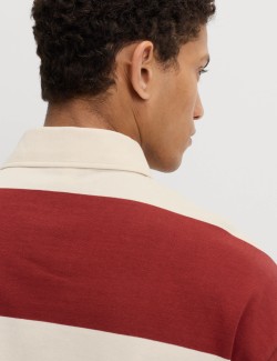 Pure Cotton Striped Rugby Shirt