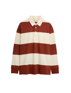 Pure Cotton Striped Rugby Shirt