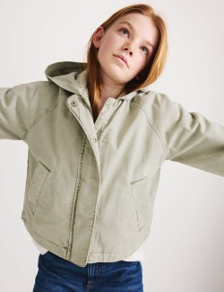 Parka s kapucí, z čisté bavlny (6–16 let)