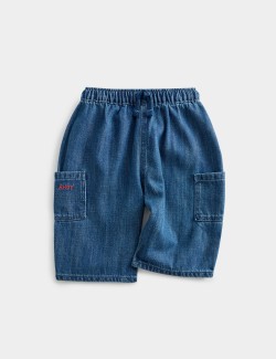 Wide Leg Denim Elasticated Waist Jeans (0-3 Yrs)