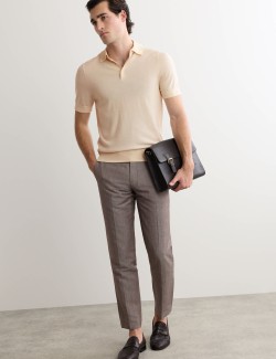 Pletená polokošile s vysokým podílem vlny merino a příměsí hedvábí