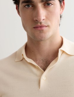 Pletená polokošile s vysokým podílem vlny merino a příměsí hedvábí