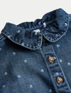 2pc Pure Cotton Denim Outfit (0-6 Yrs)