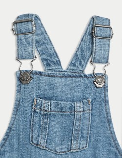 2pc Pure Cotton Denim Dungaree Outfit (0-3 Yrs)