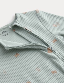 3 ks bavlněných overalů s potiskem lesa (3 kg – 3 roky)