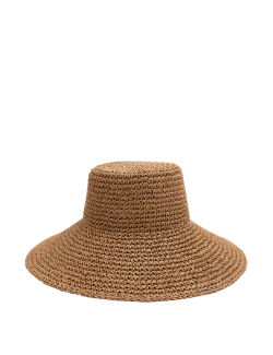 Slaměný klobouk se širokou krempou