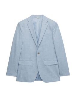 Strečové kostýmové sako s texturou, úzký střih