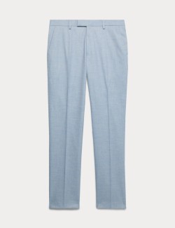 Strečové kalhoty s texturou, úzký střih