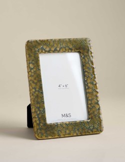 Reactive Glaze Ceramic Photo Frame 4x6 inch