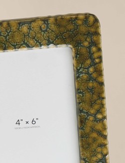 Reactive Glaze Ceramic Photo Frame 4x6 inch