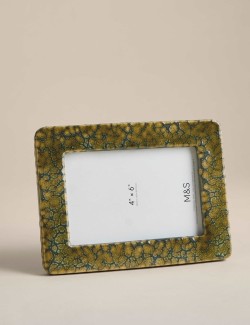 Reactive Glaze Ceramic Photo Frame 4x6 inch