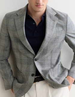 Tailored Fit Italian Pure Wool Blazer