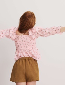 Šortky z umělého semiše (6–16 let)