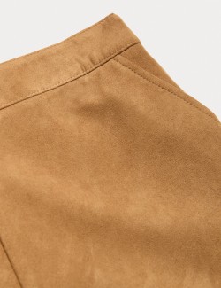 Šortky z umělého semiše (6–16 let)