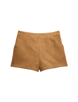 Šortky z umělého semiše (6–16 let)