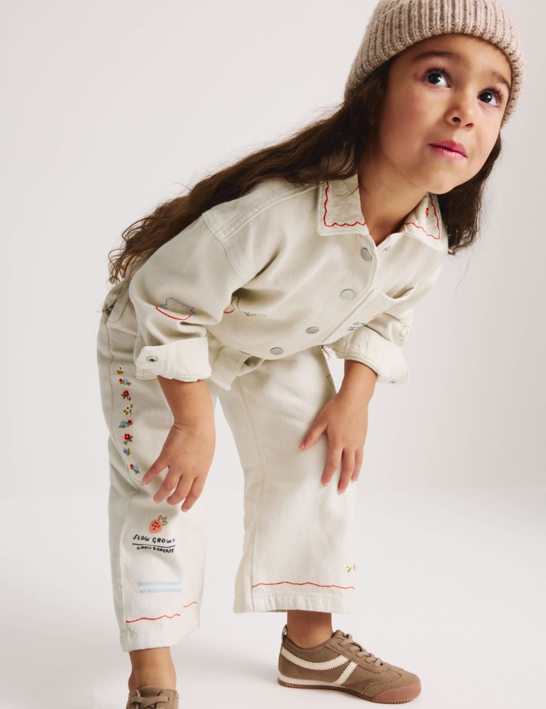 Vyšívané džínová bunda (1–8 let)