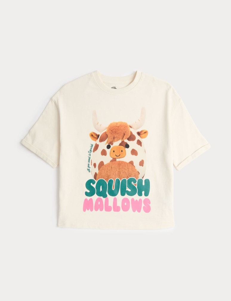 Tričko z čisté bavlny s motivem Squishmallows™ (2–10 let)
