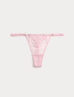 Leah Embroidery Thong