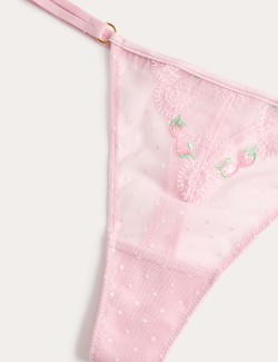 Leah Embroidery Thong