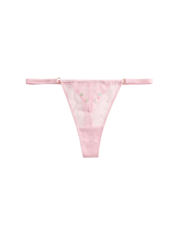 Leah Embroidery Thong