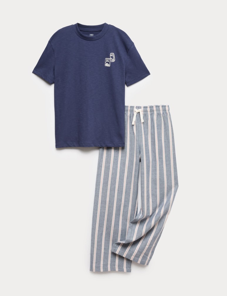 Pure Cotton Rise and Shine Pyjamas (3-16 Years)