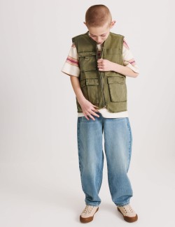 Cotton Rich Fisherman Utility Gilet (6-16 Years)