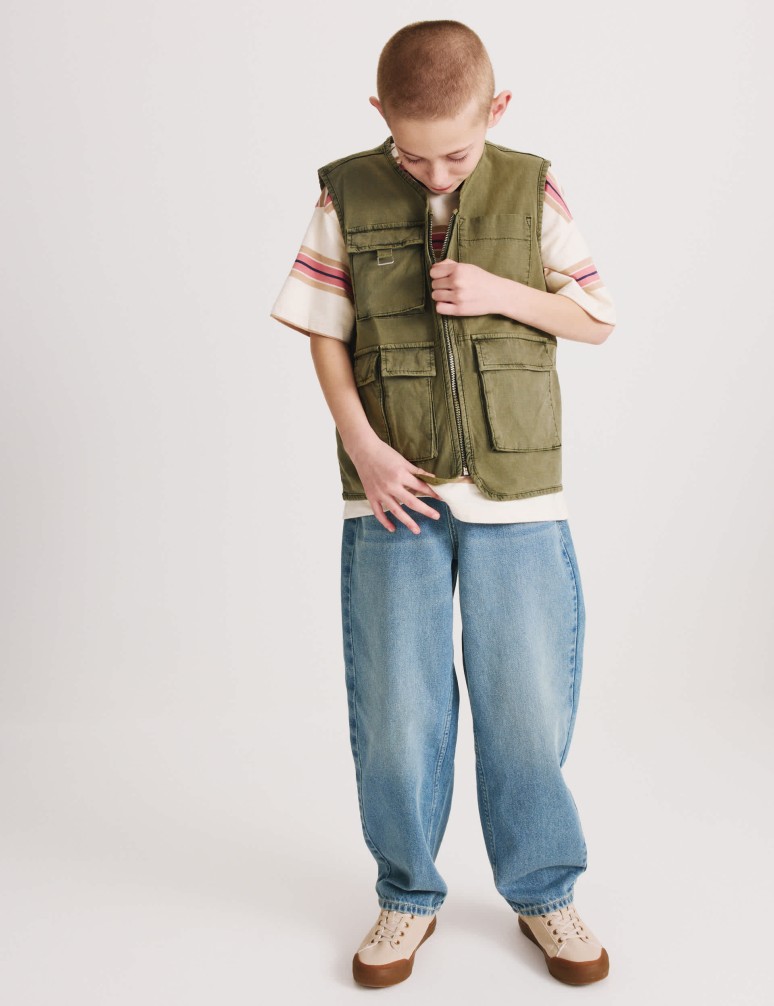 Cotton Rich Fisherman Utility Gilet (6-16 Years)