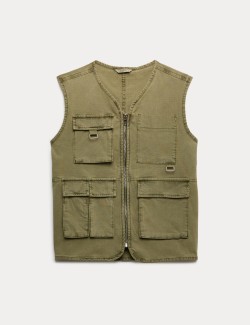 Cotton Rich Fisherman Utility Gilet (6-16 Years)