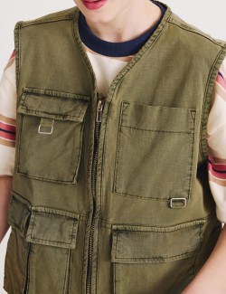 Cotton Rich Fisherman Utility Gilet (6-16 Years)