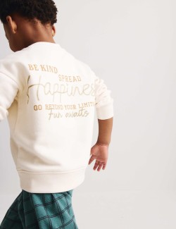 Dvoudílný outfit mikiny a kalhot s vysokým podílem bavlny (1–8 let)