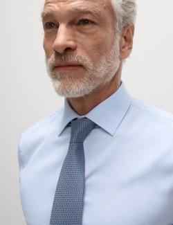 Slim Fit Easy Iron Shirt and Tie