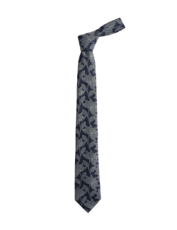 Květovaná kravata s vějířem