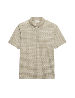 Polokošile s geometrickým potiskem, z čisté bavlny Supima®