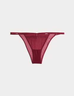Florence Embroidery Tanga Brazilian Knickers