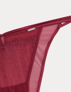 Florence Embroidery Tanga Brazilian Knickers