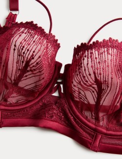 Florence Embroidery Longline Balcony Bra (A-E)