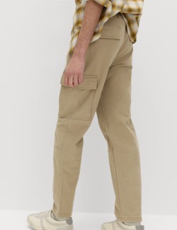 Tapered Fit Stretch Cargo Trousers