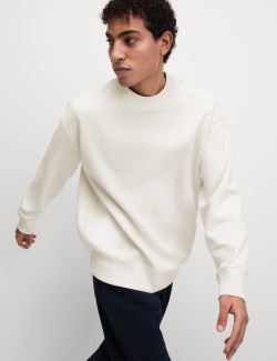 Oversized Cotton Rich Crew Neck Sweatshirt