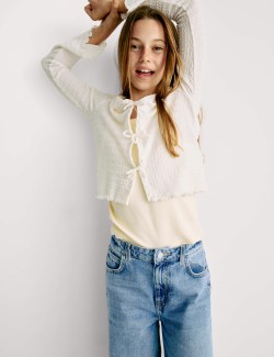 Wide Leg Denim Jeans (6-16 Yrs)