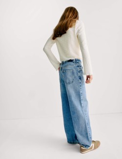 Wide Leg Denim Jeans (6-16 Yrs)