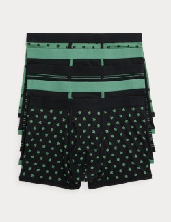 5 Pack Cotton Stretch Trunks