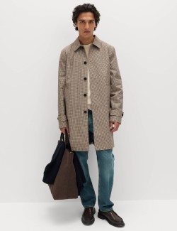 Pure Cotton Check Mac with Stormwear™