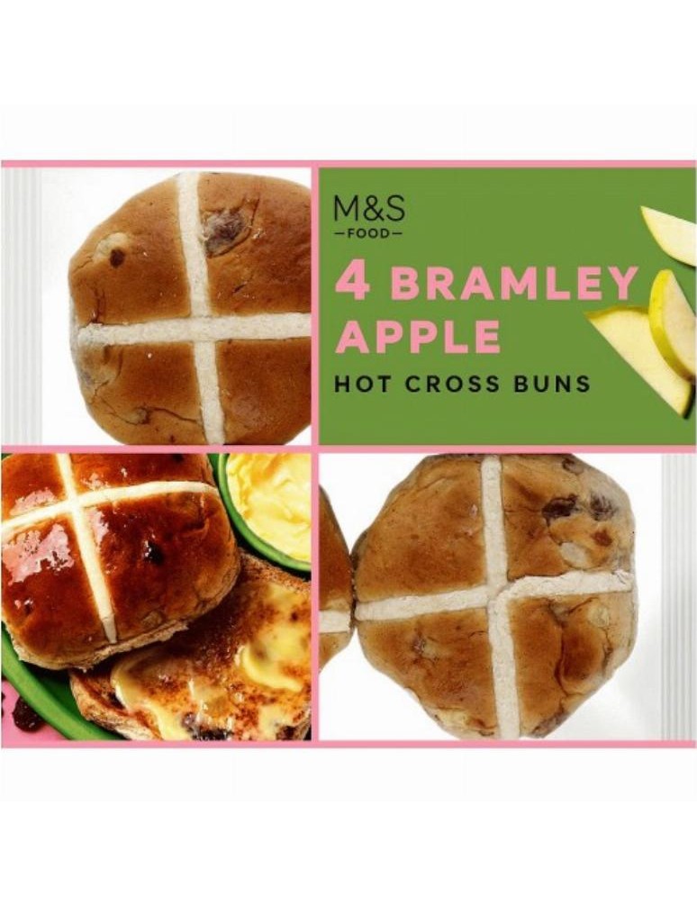 4 mazance s kousky polokandovaných jablek Bramley a se skořicí