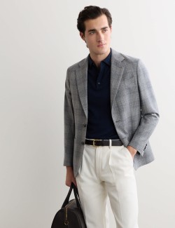 Tailored Fit Italian Pure Wool Blazer