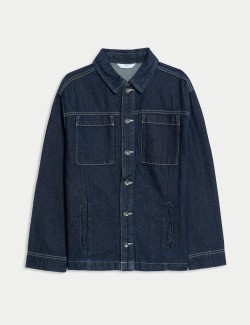 Pure Cotton Denim Shirt (6-16 Yrs)