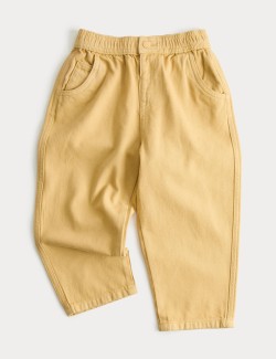 Pure Cotton Barrel Leg Jeans (2-8 Years)