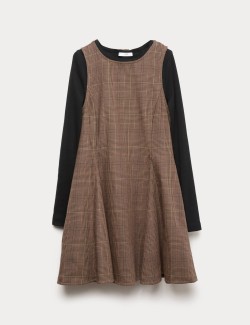 2pc Cotton-Rich Dress and Top Set (6-16 Yrs)