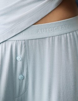 Pyžamové šortky s ozdobnými knoflíky