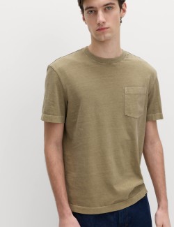 Relaxed Pure Cotton Garment Dyed T-Shirt