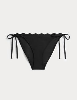 Sculpt Scallop Tie Side Bikini Bottoms